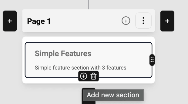 add new sections manually