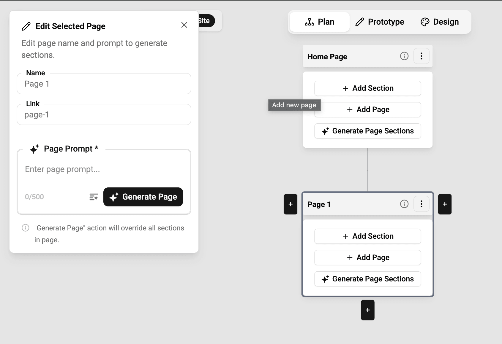 add page details manually