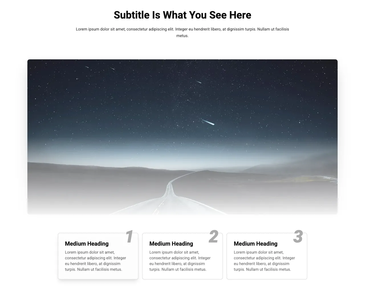 Features section