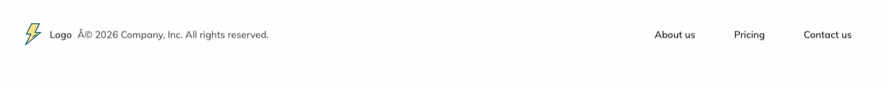 Simple Link Footer