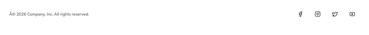Social Credits Footer