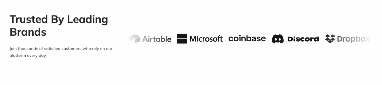 Compact Brand Grid Logos