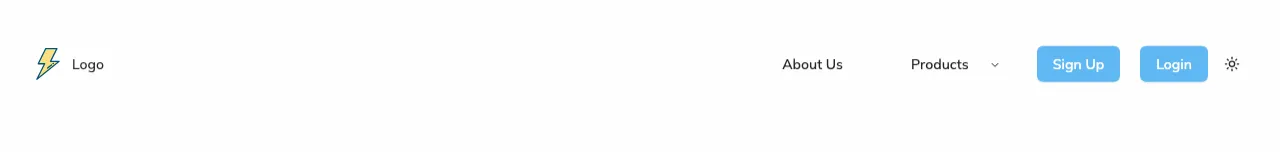 Split Menu Navbar