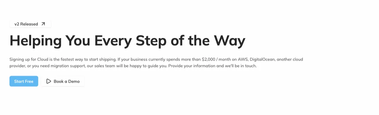 Left Aligned Page Header