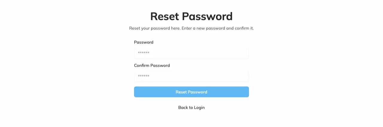 Reset Password