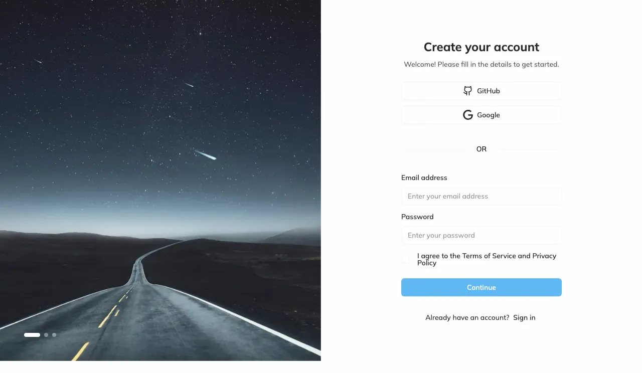 Sign Up