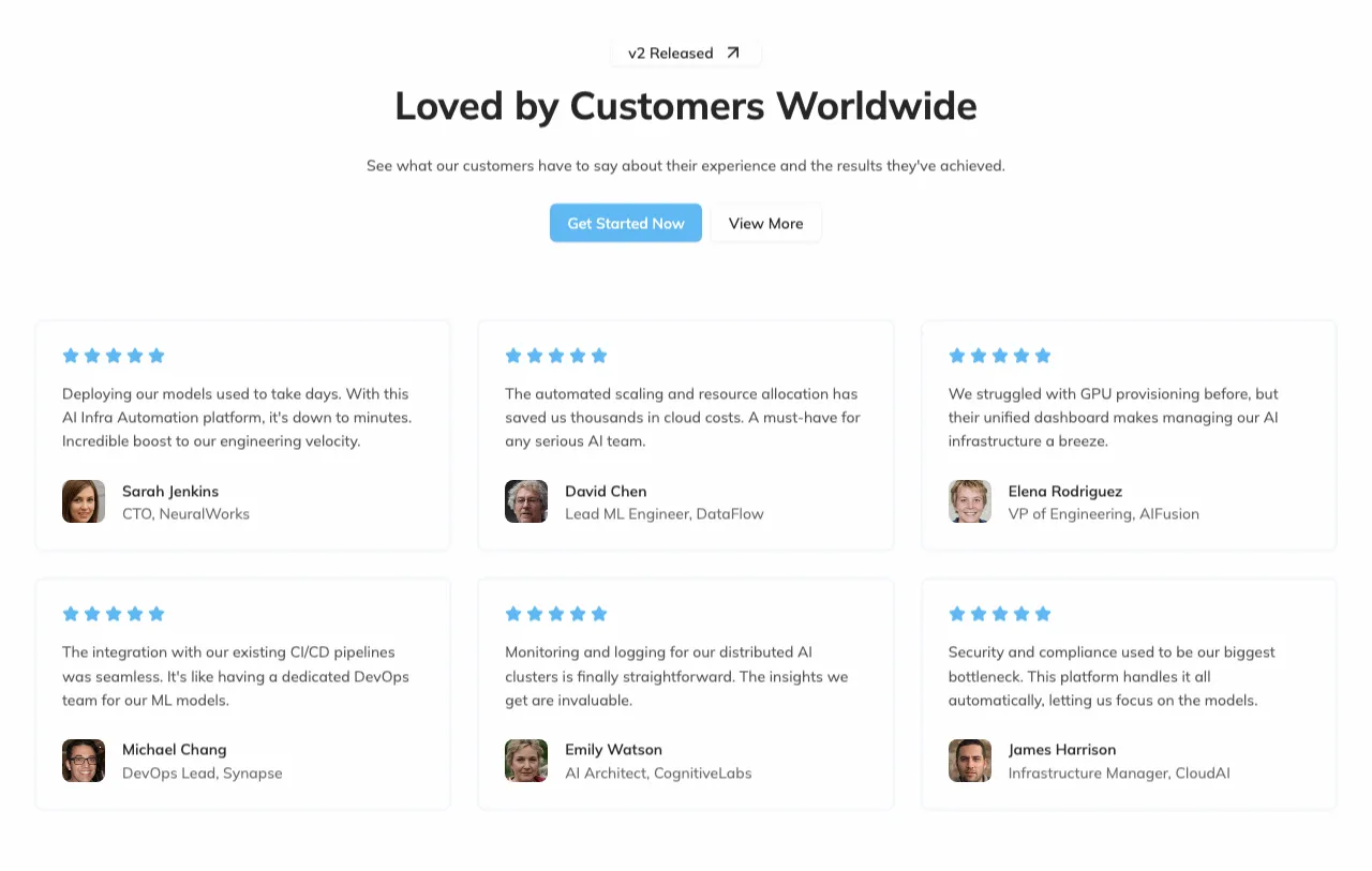 Classic Grid Testimonial