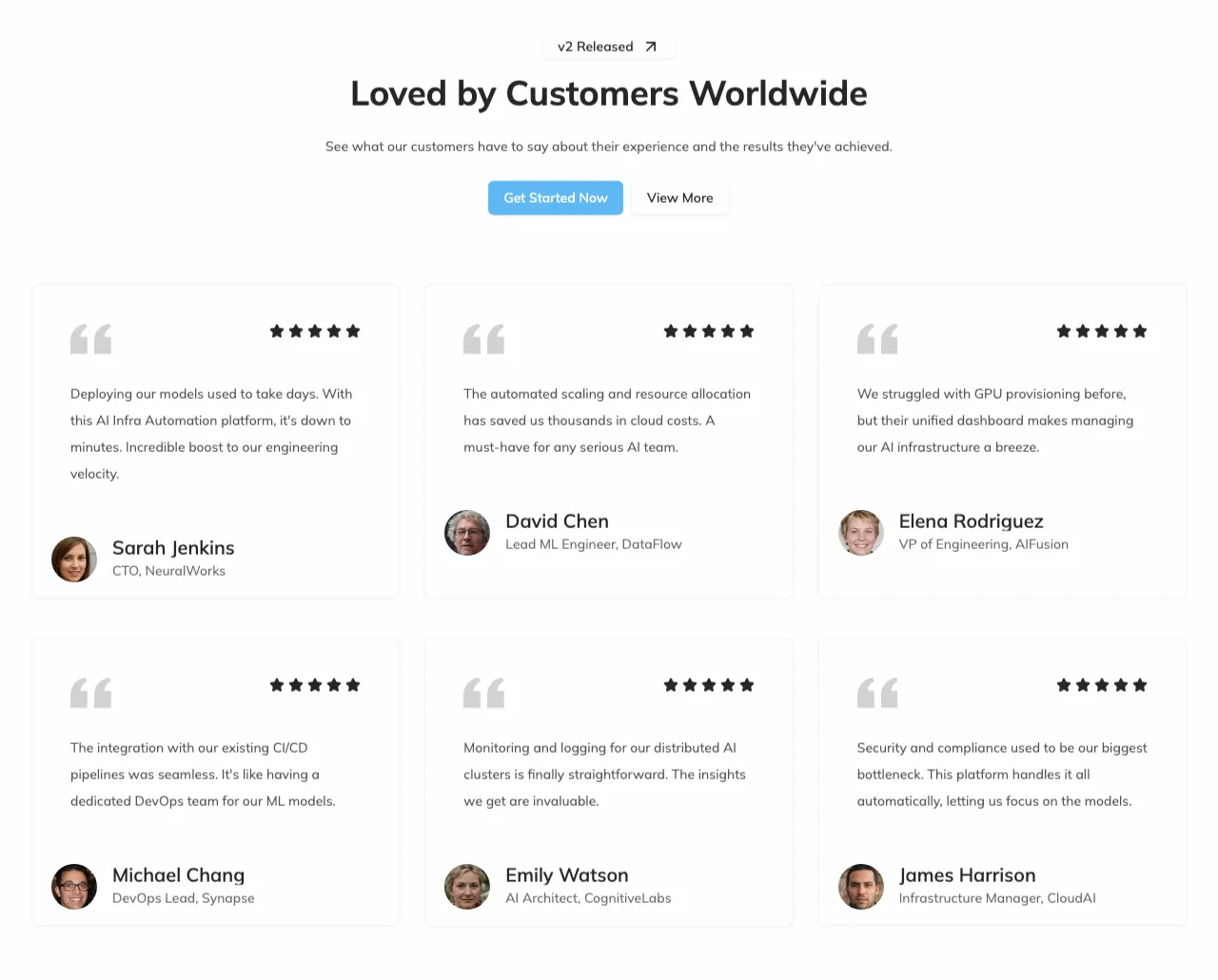 Bento Grid Testimonial
