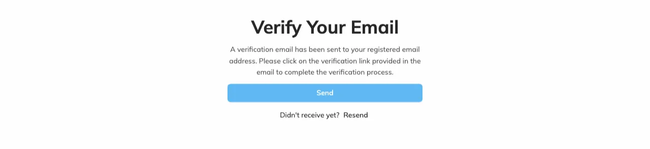 Verify Email